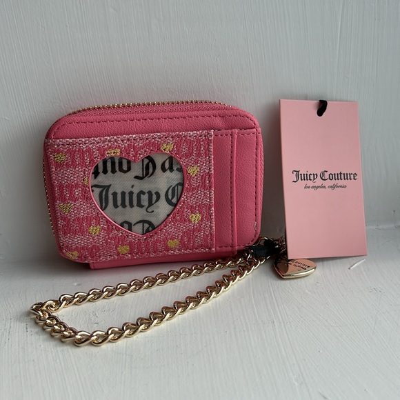 Juicy Couture Pink and Gold Women's wallet wristlet NWT - Picture 2 of 4